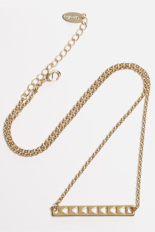 Triangle Cut Out Bar Necklace