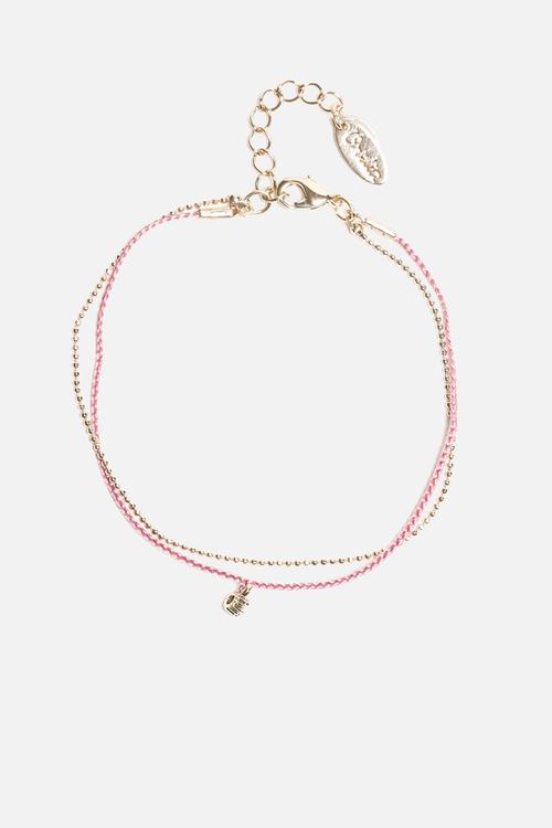 Crystal Drop & Thread Friendship Bracelet