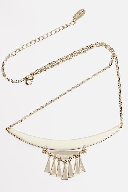 Geo Drop Mini Statement Necklace
