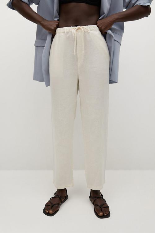 Trousers linen - natural
