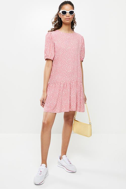 Drop waisted mini - pink