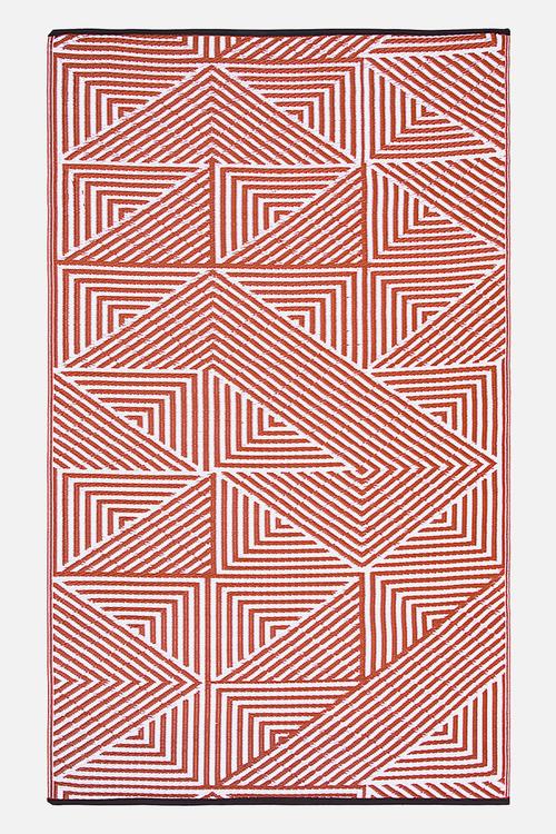 Tokyo outdoor rug- burnt orange