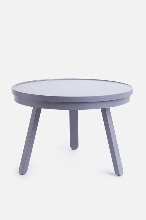 Coffee table with tray - grey
