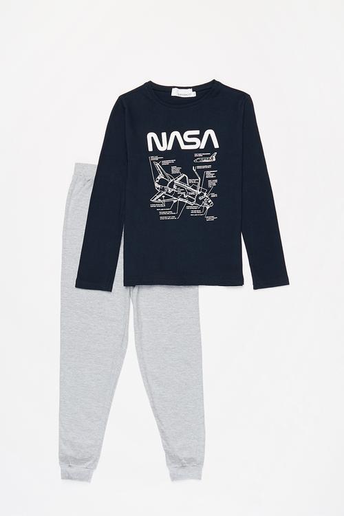 Nasa boys top & pants pj set - multi