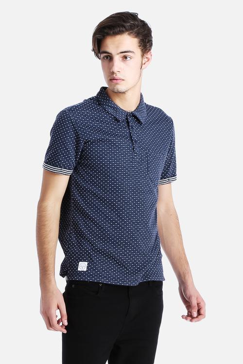Double Faced Polka Polo
