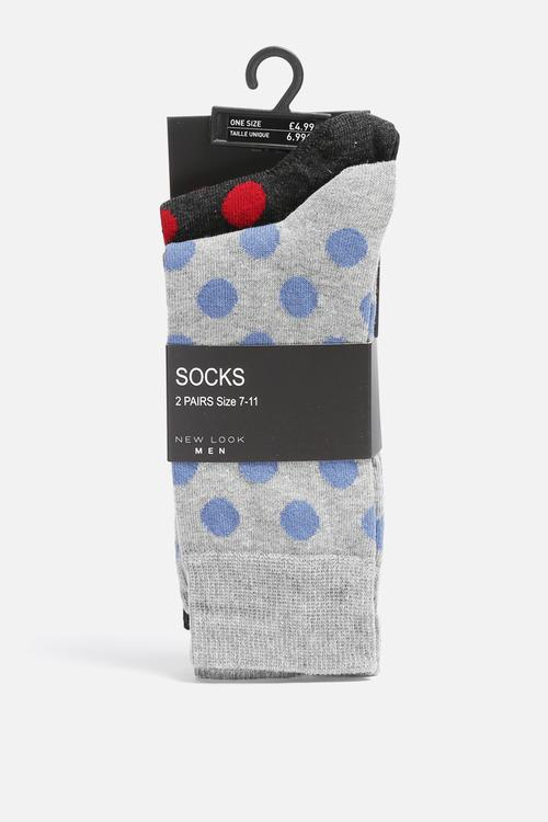 Red and Blue Polka Dot 2 Pack