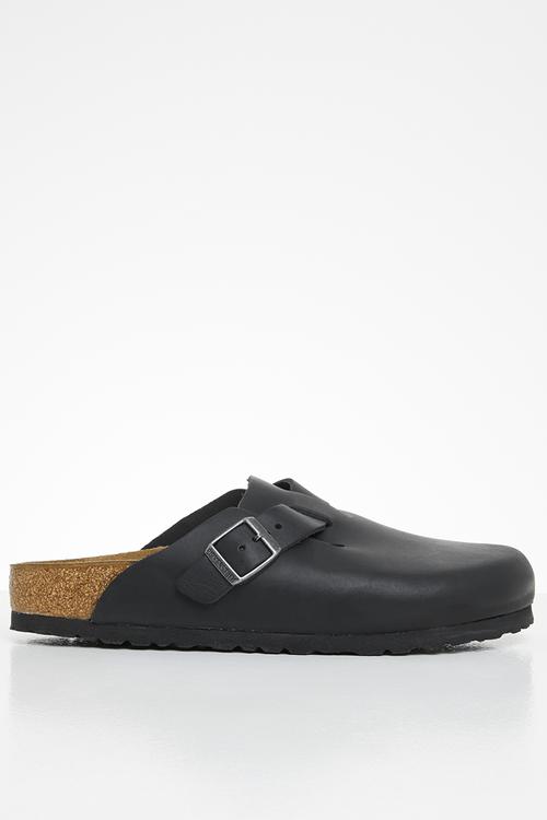 Boston oiled leather narrow - black