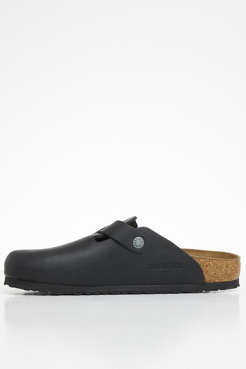 Boston oiled leather narrow - black