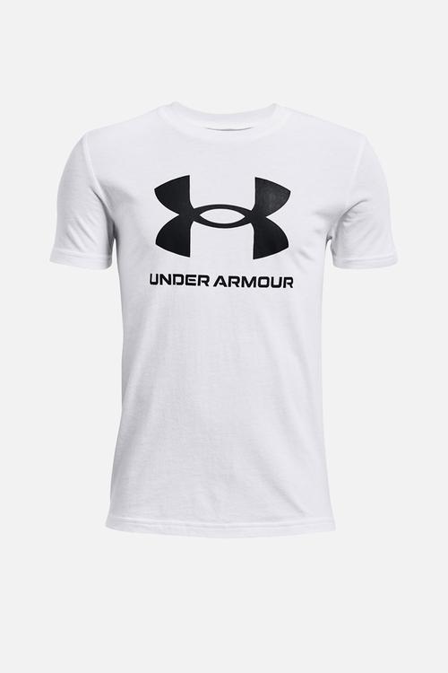 UA sportstyle logo short sleeve - white