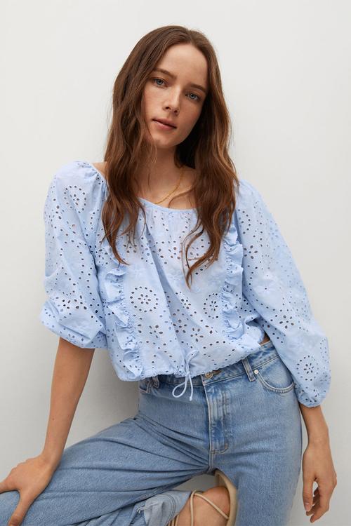 Blouse island - medium blue