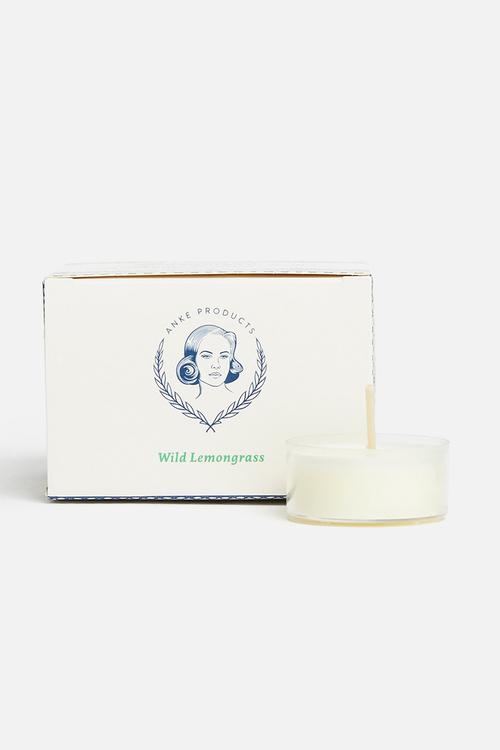 Wild lemongrass set of 12 tealight candles
