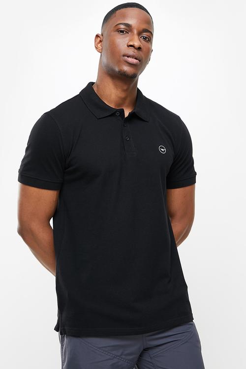 Pique polo - black