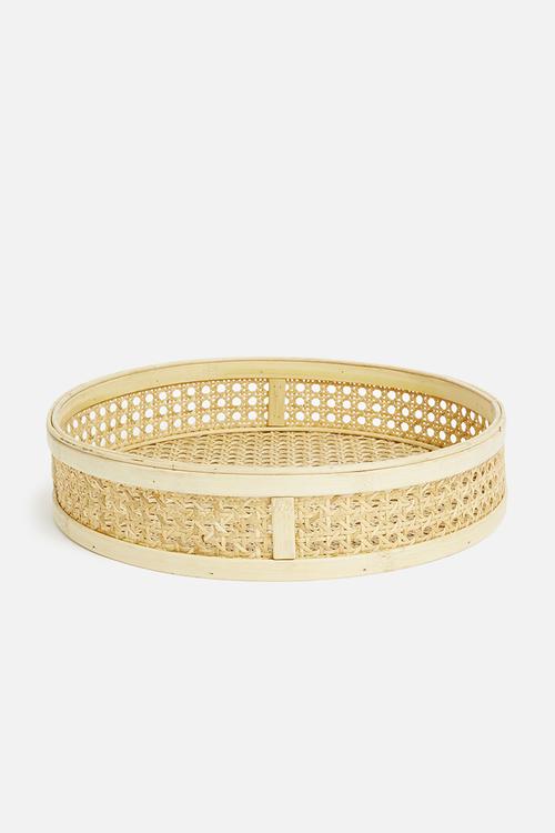 Mina rattan tray - neutral 
