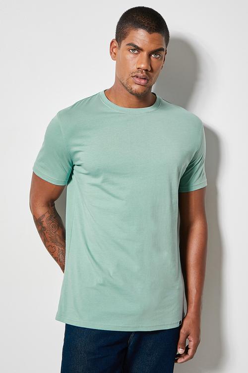 Nate organic crew tee - mint green