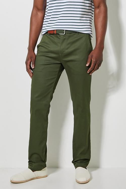 Caleb slim chino - khaki green