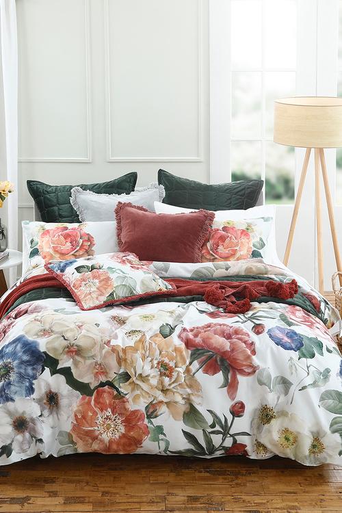 Blooming duvet cover set - multi