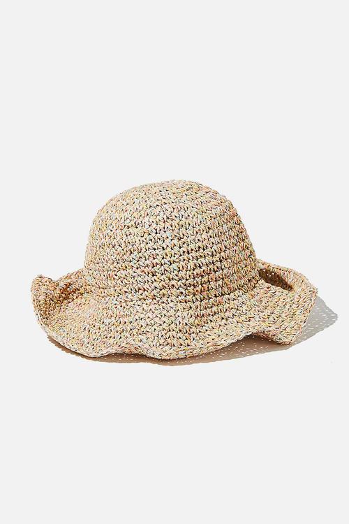 Kimberley crochet bucket hat - rainbow