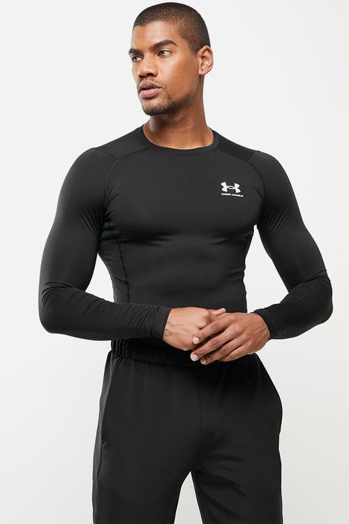 Ua hg armour comp long sleeve  - black