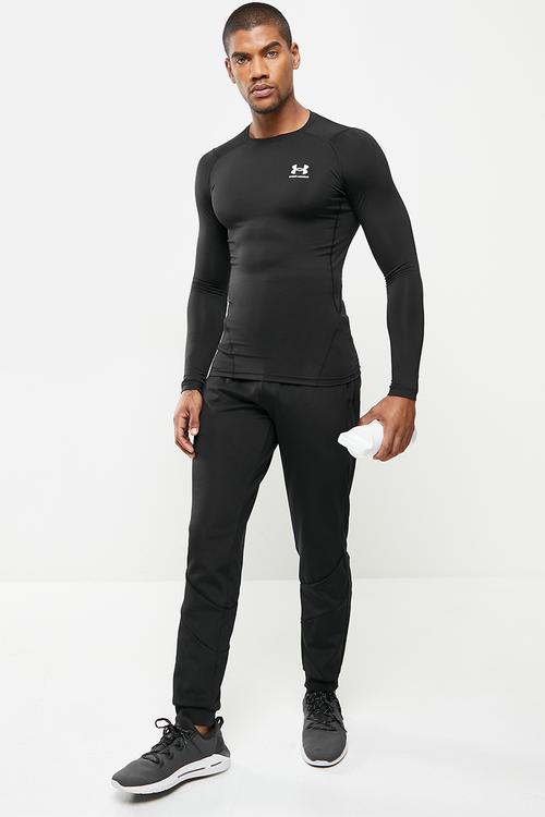 Ua hg armour comp long sleeve  - black