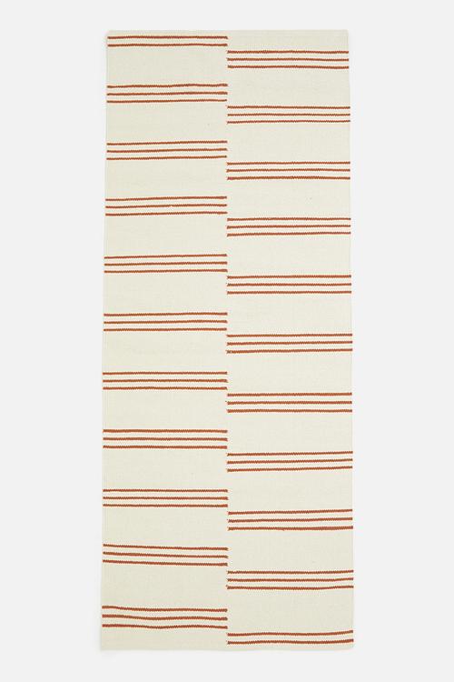 Spliced striped runner - rust