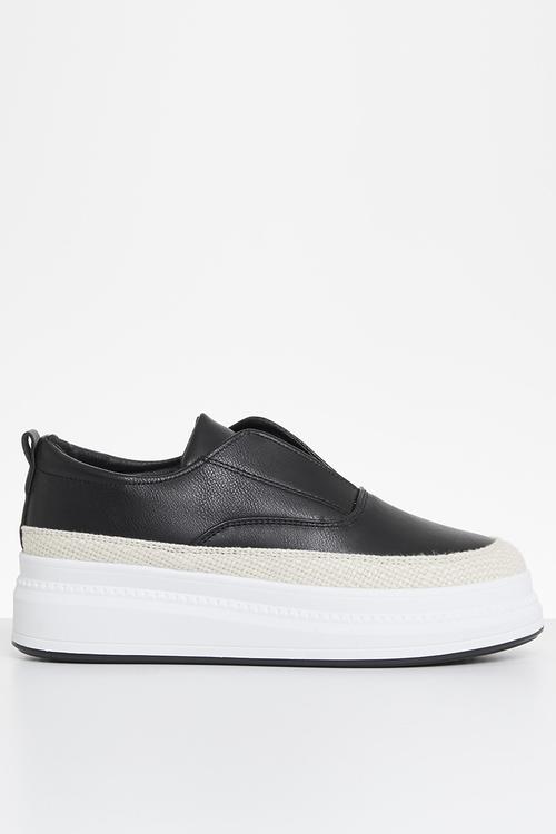 Senhora 2 flatform sneaker - black
