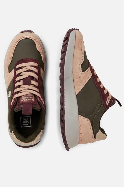 Theq run blk w olive & taupe