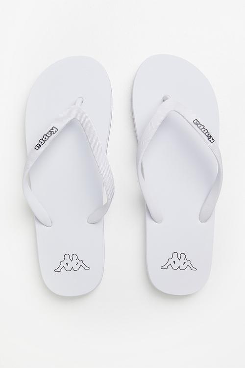 Logo flip-flop - white & black