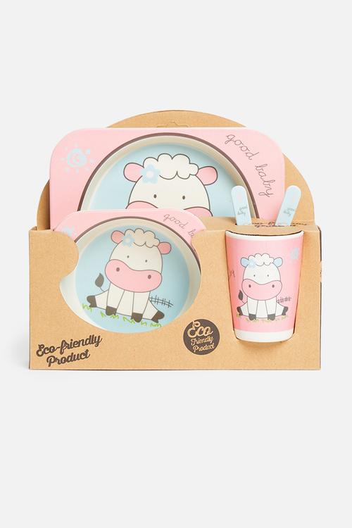 Nuovo kids bamboo dining set - sheep