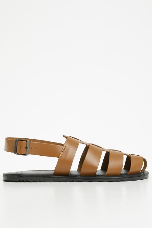 Fisherman leather sandal - tan