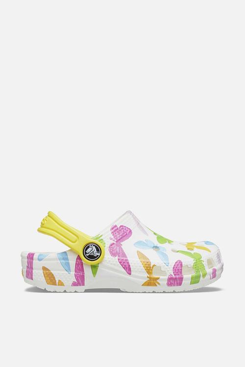 Classic vacay vibes clog k - butterfly/white
