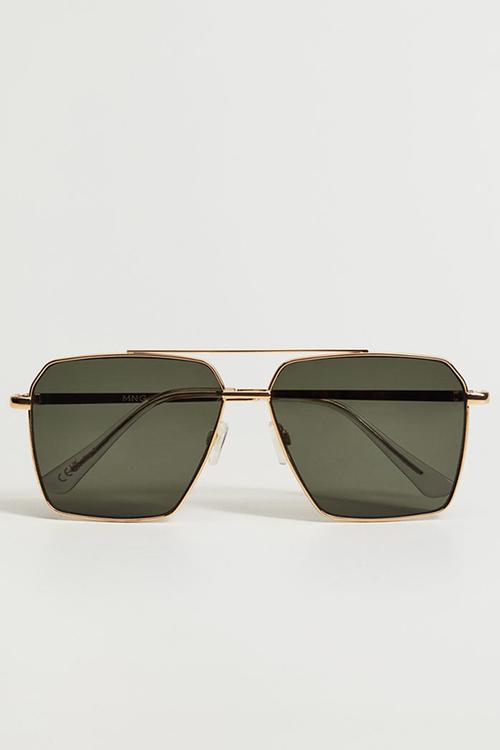 Metallic frame sunglasses - gold