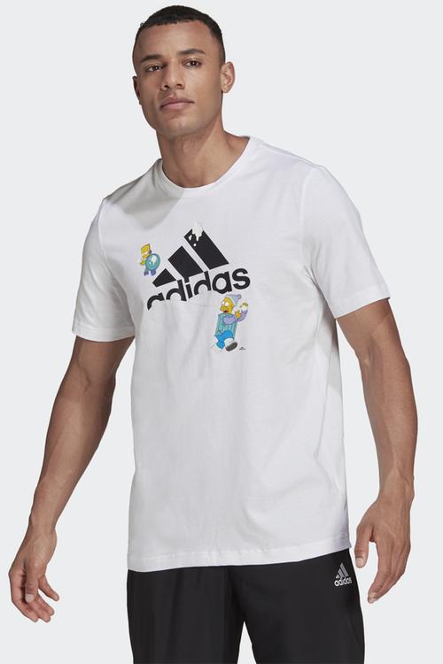 ADIDAS X THE SIMPSONS SNOWBALL FIGHT GRAPHIC T-SHIRT- white/multicolor