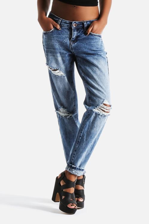 Boyfriend Kuala Jeans with Rips