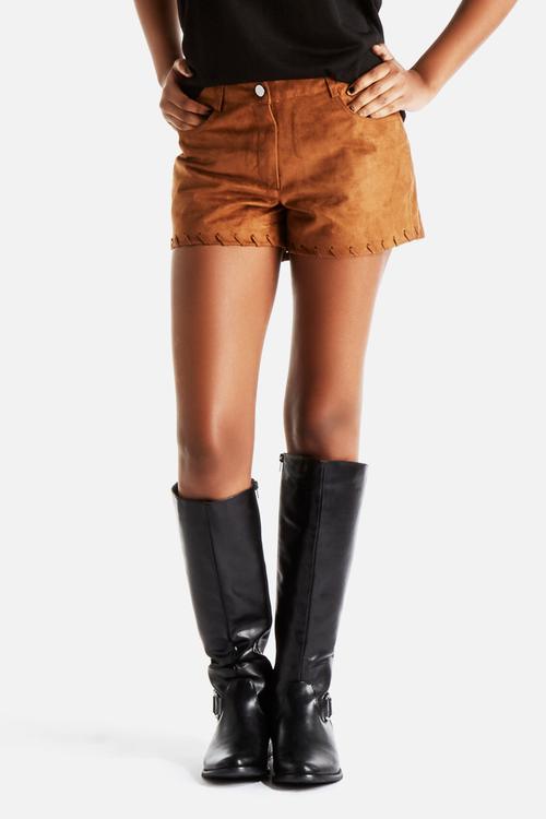 Geeske Fake Suede Shorts