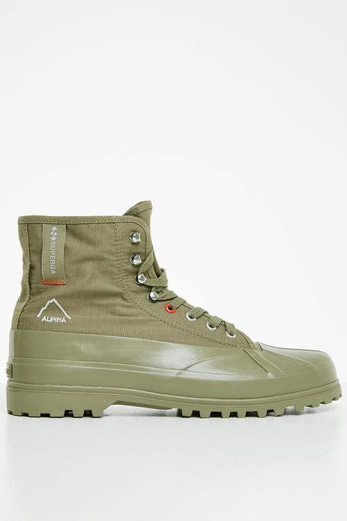 2481 alpina rip stop nylon duckboot - green safari