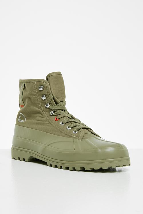 2481 alpina rip stop nylon duckboot - green safari