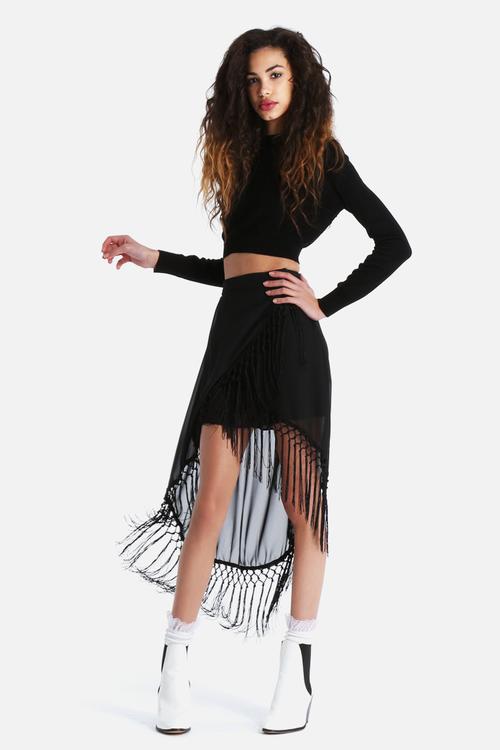 Gypsy Soul Tassle Maxi Skirt