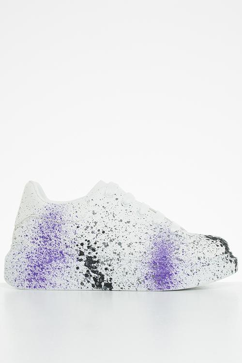 Hype 1 wax sneaker - purple
