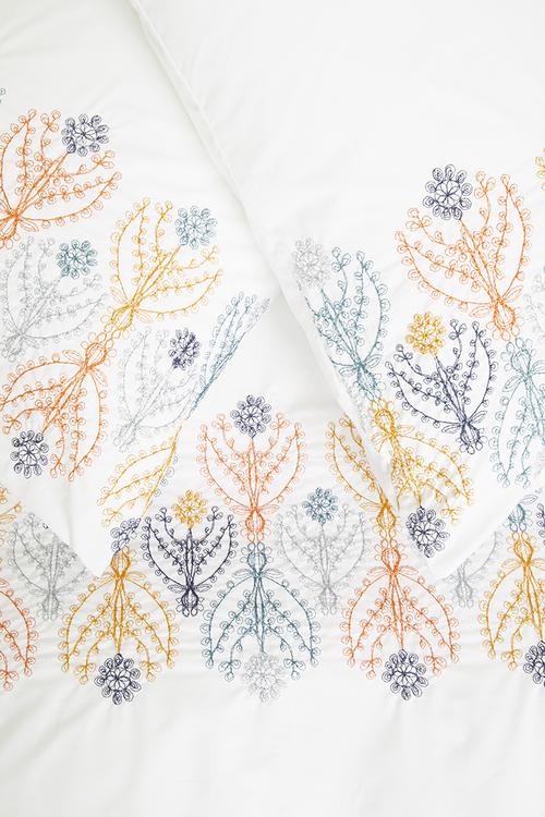 Penny embroidered duvet set - multi