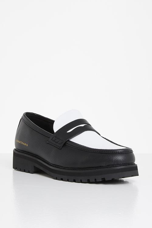Penny moc - black/white