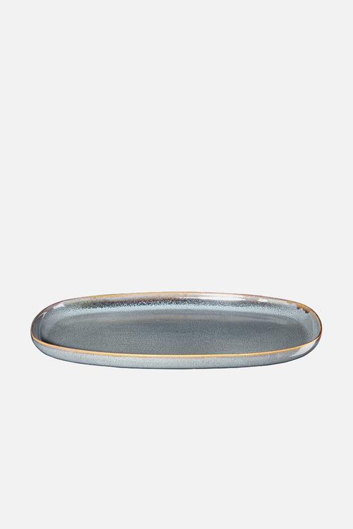 Saisons oval platter - denim