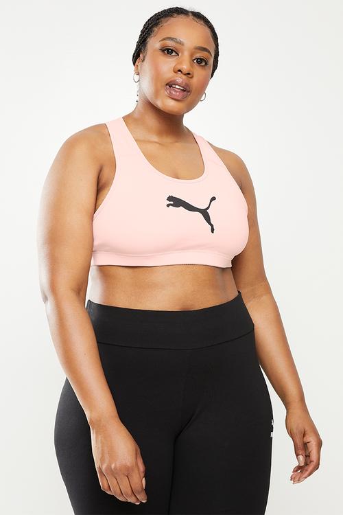Plus mid impact 4keeps bra - lotus/puma black