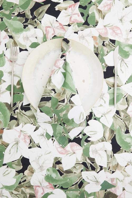 Bougainvillea napkin set of 4 - night