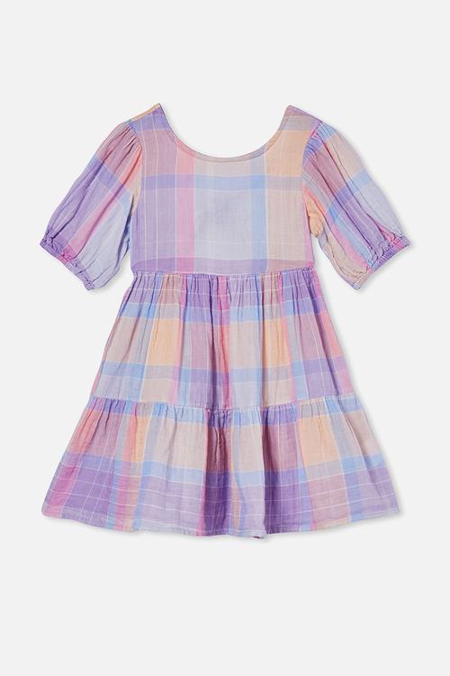 Georgia short sleeve dress - lilac 