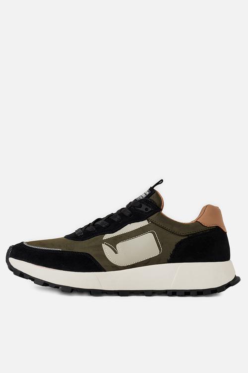 Theq run logo  - combat / black