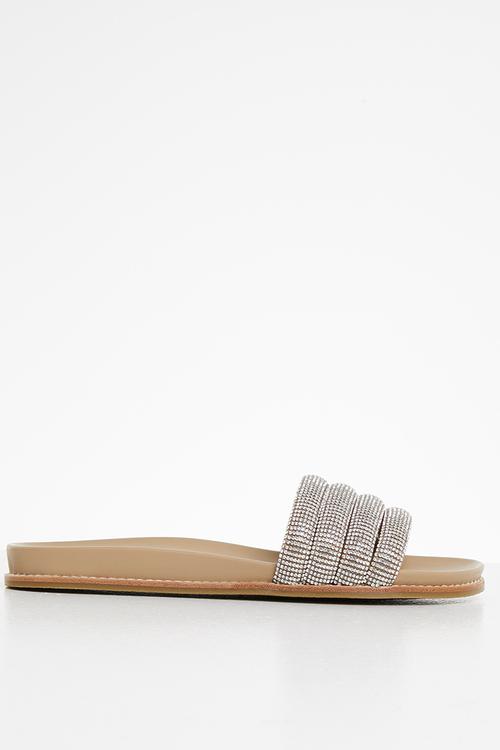 Drips-r slide - beige & silver