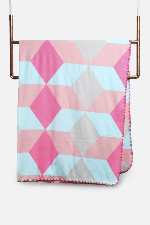 Block fleece blanket 