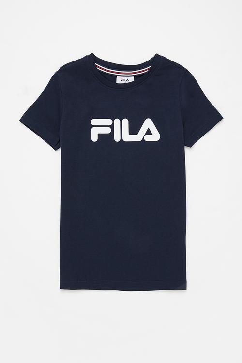 Mono deckle T-shirt - peacoat
