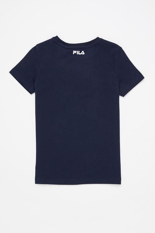 Mono deckle T-shirt - peacoat