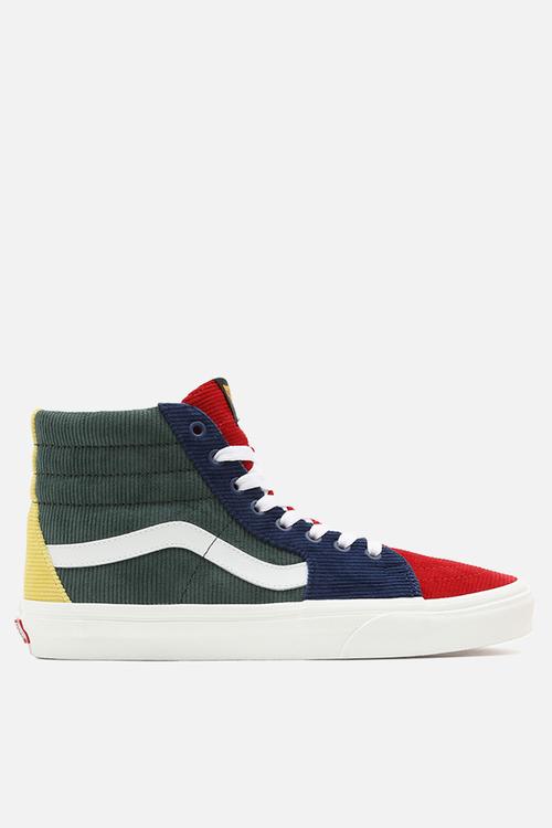 Sk8-hi - (mixed corduroy) multi/jungle green